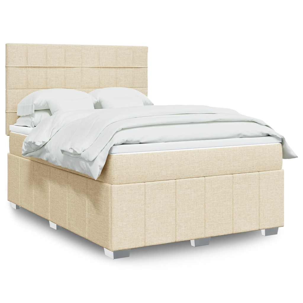 Sommier À Lattes De Lit Avec Matelas Tissu