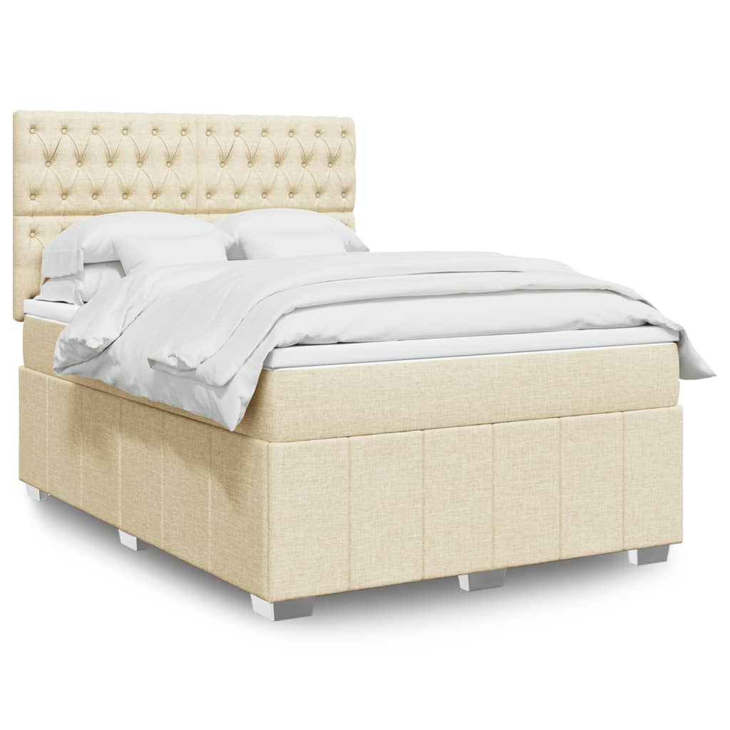 Sommier À Lattes De Lit Avec Matelas Tissu