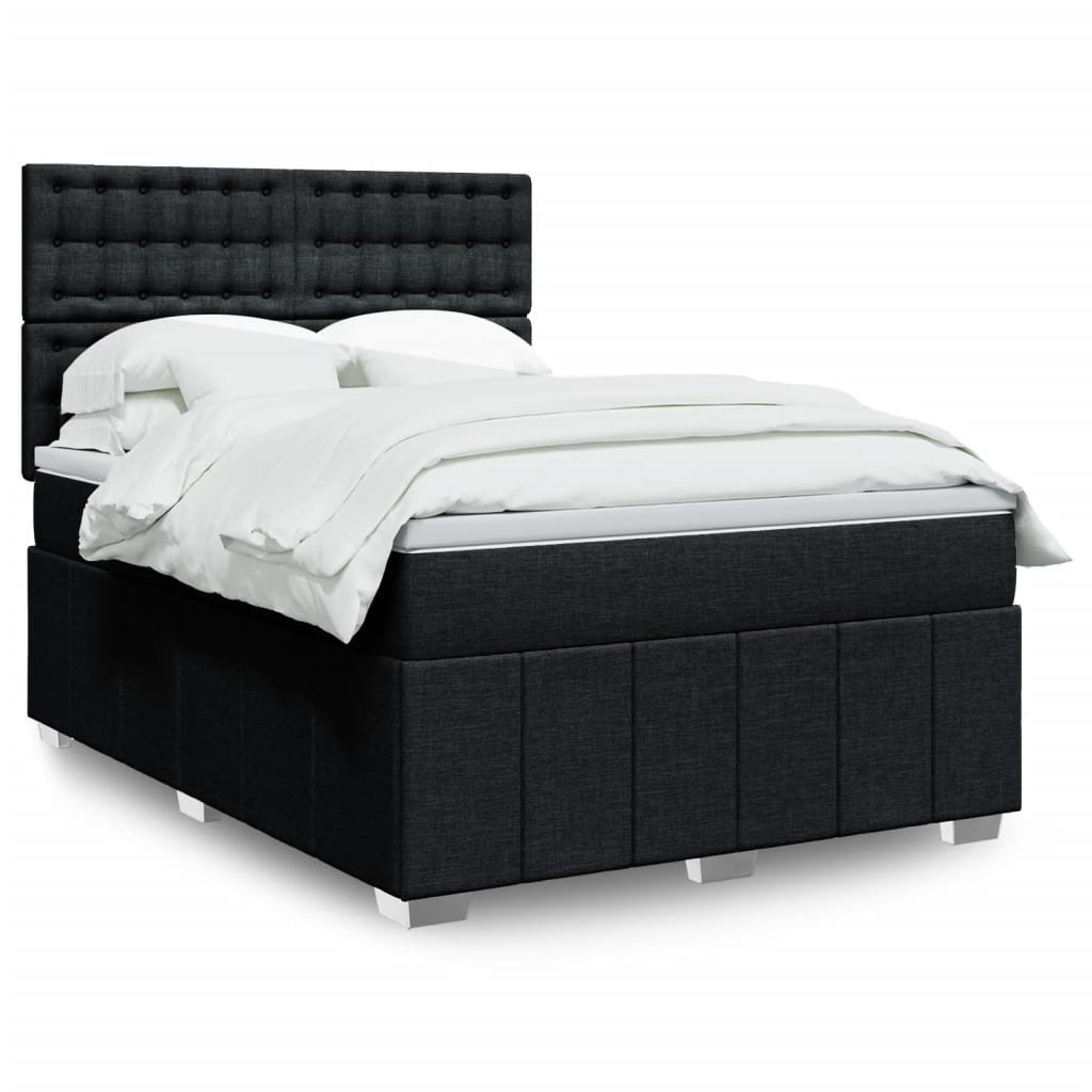 Sommier À Lattes De Lit Avec Matelas Tissu
