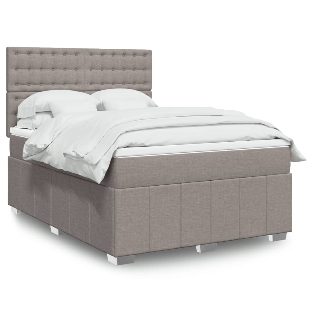 Sommier À Lattes De Lit Avec Matelas Tissu