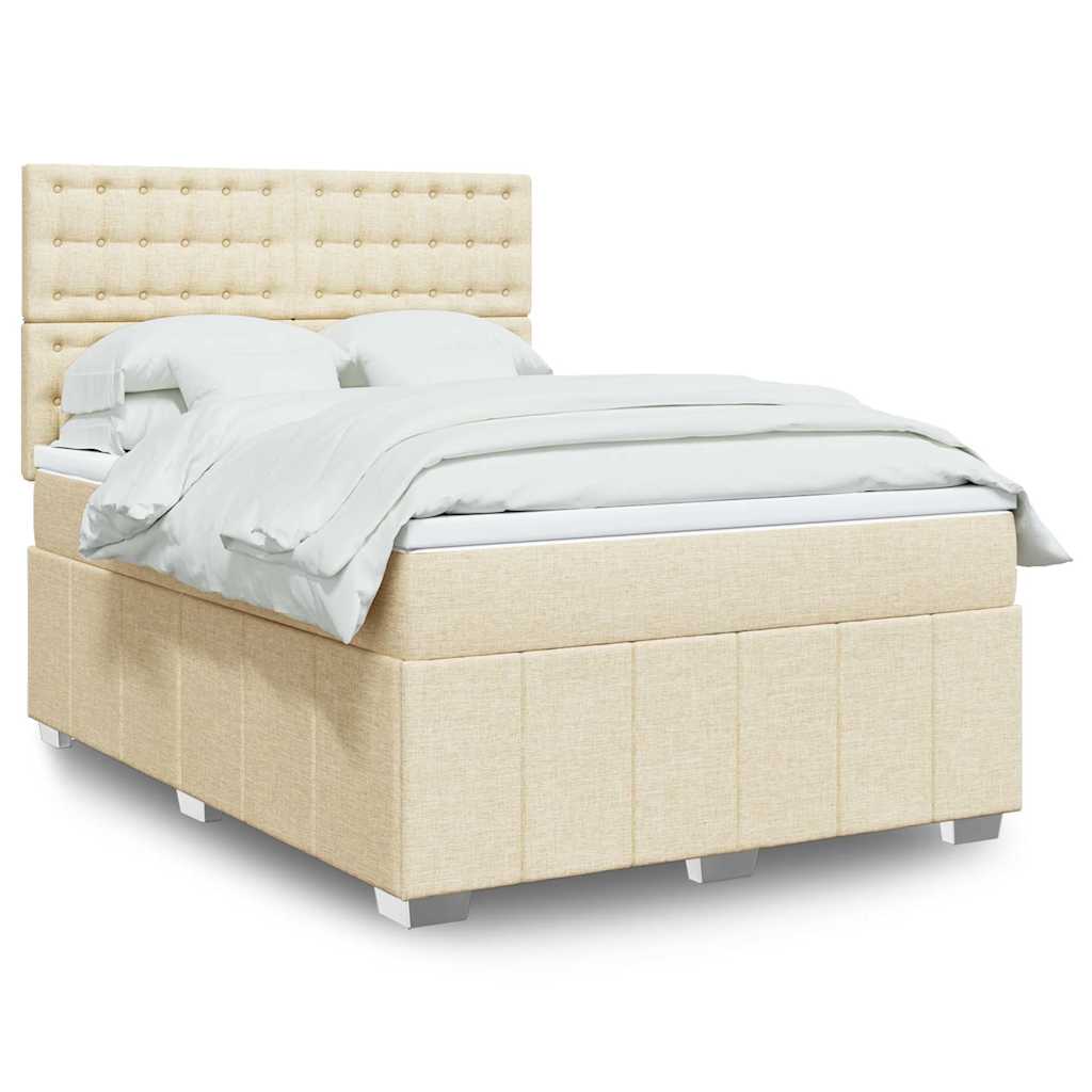 Sommier À Lattes De Lit Avec Matelas Tissu
