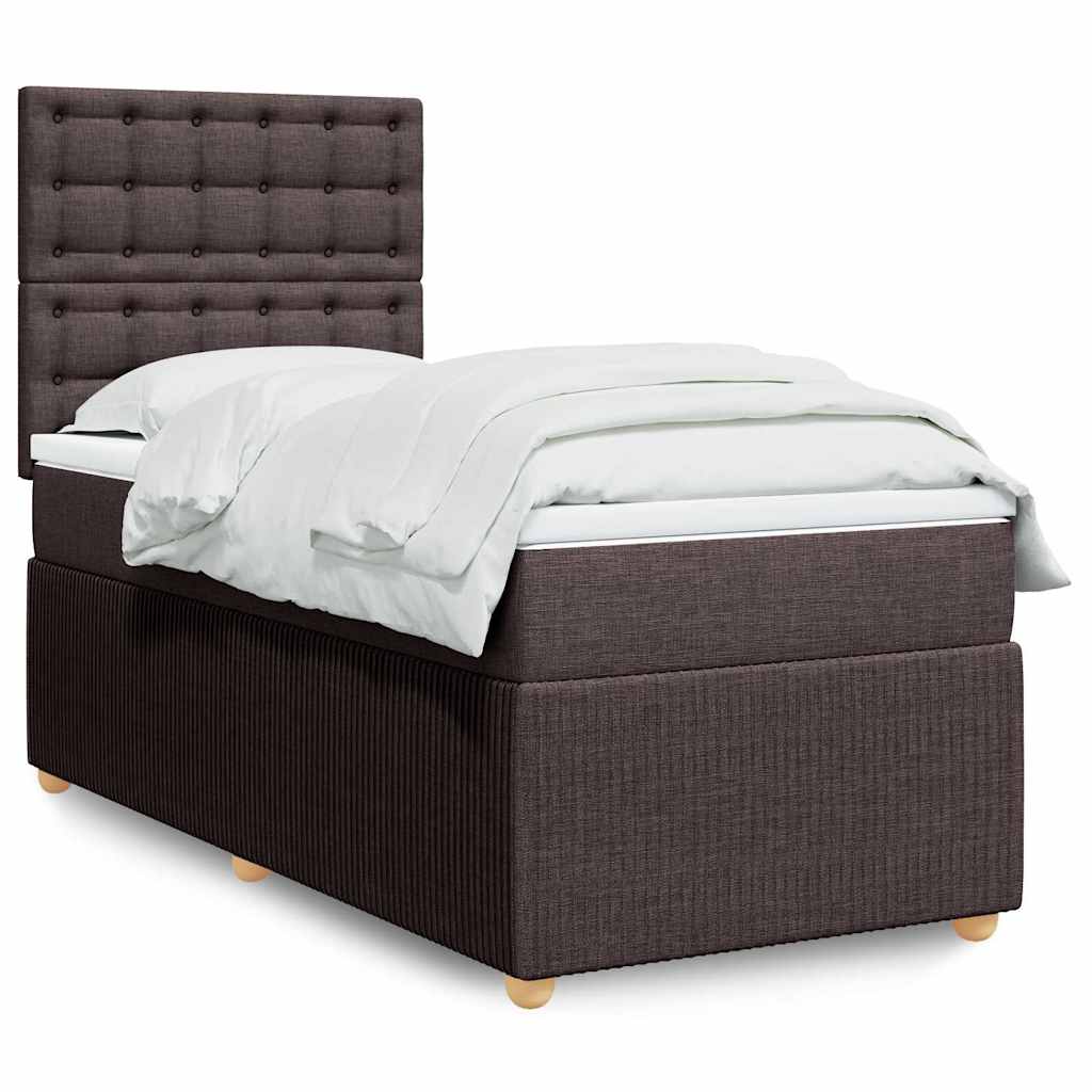 Sommier À Lattes De Lit Avec Matelas Tissu