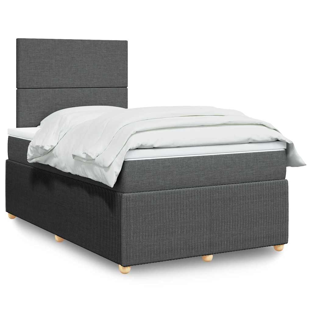 Sommier À Lattes De Lit Avec Matelas Tissu