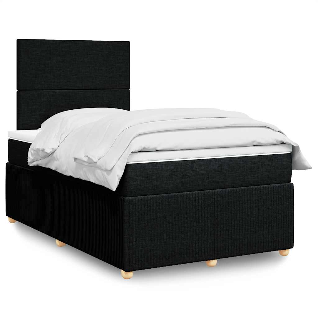 Lit Boxspring Avec Matelas Tissu
