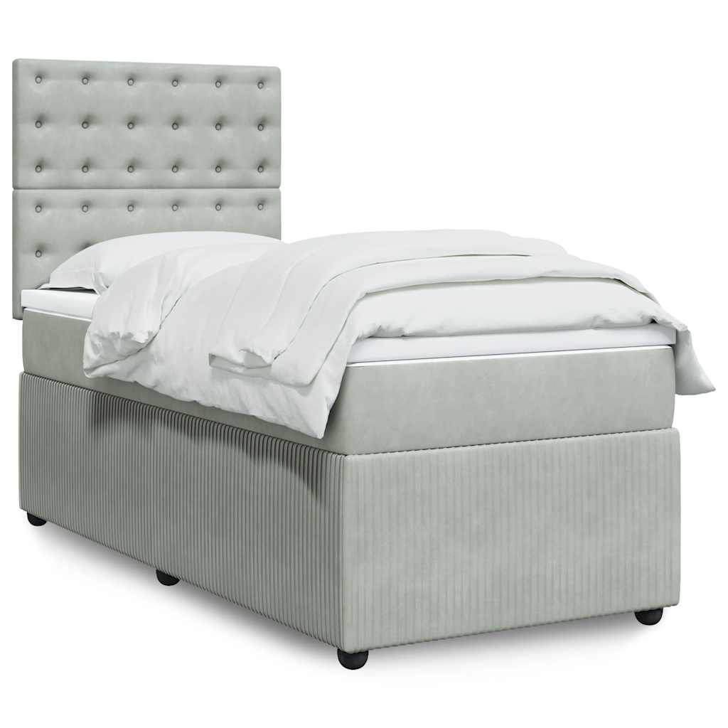 Lit Boxspring Avec Matelas Velours