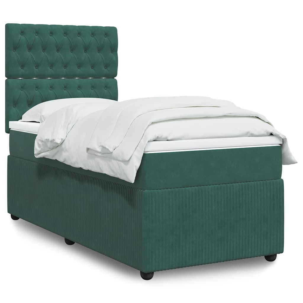 Lit Boxspring Avec Matelas Velours