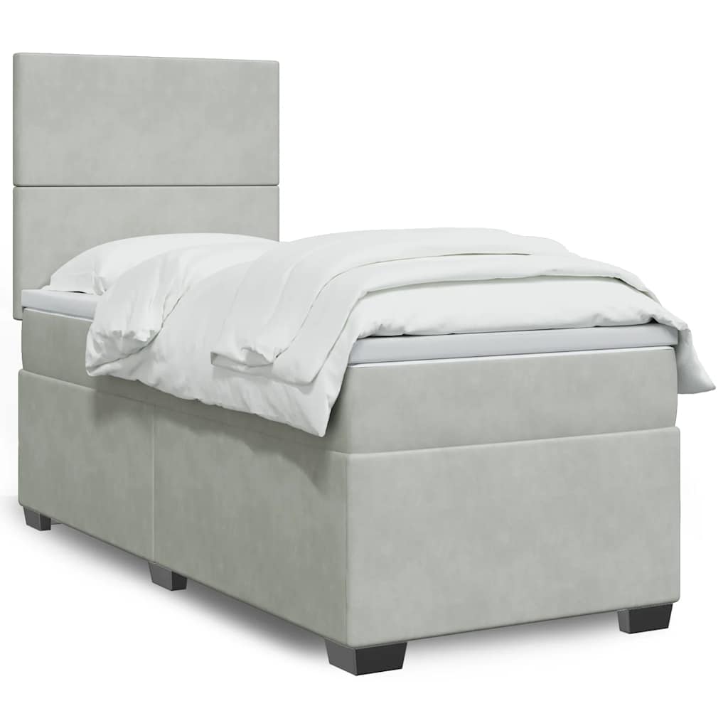 Lit Boxspring Avec Matelas Velours