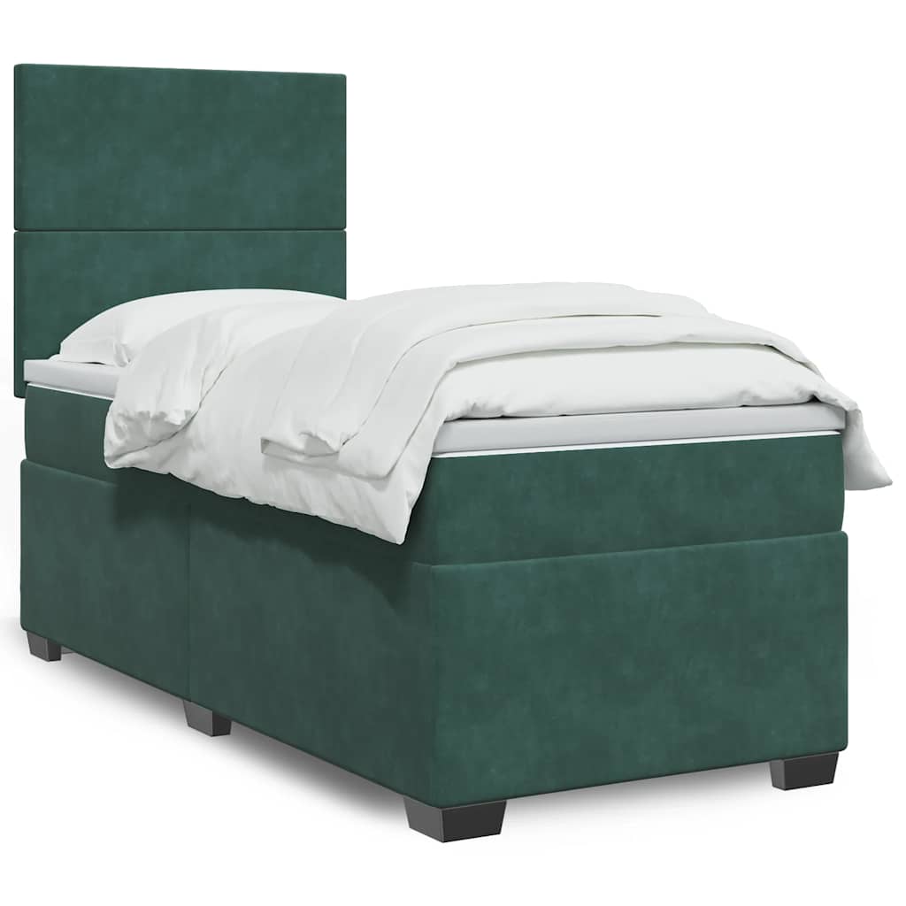 Lit Boxspring Avec Matelas Velours