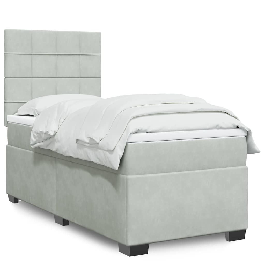 Lit Boxspring Avec Matelas Velours