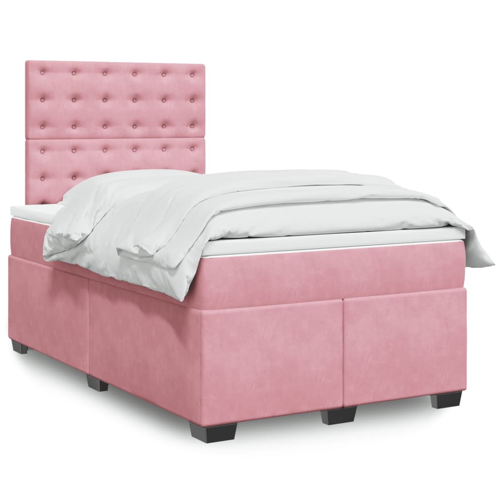 Lit Boxspring Avec Matelas Velours