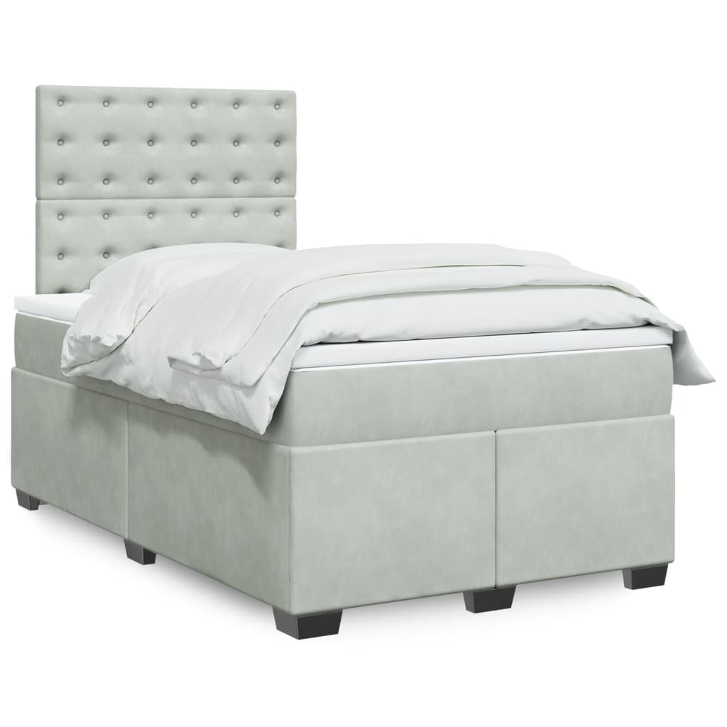 Lit Boxspring Avec Matelas Velours