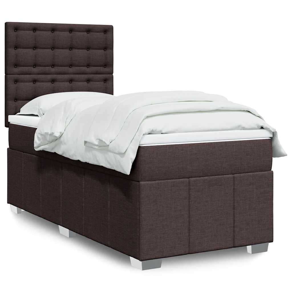 Lit Boxspring Led Avec Matelas Tissu