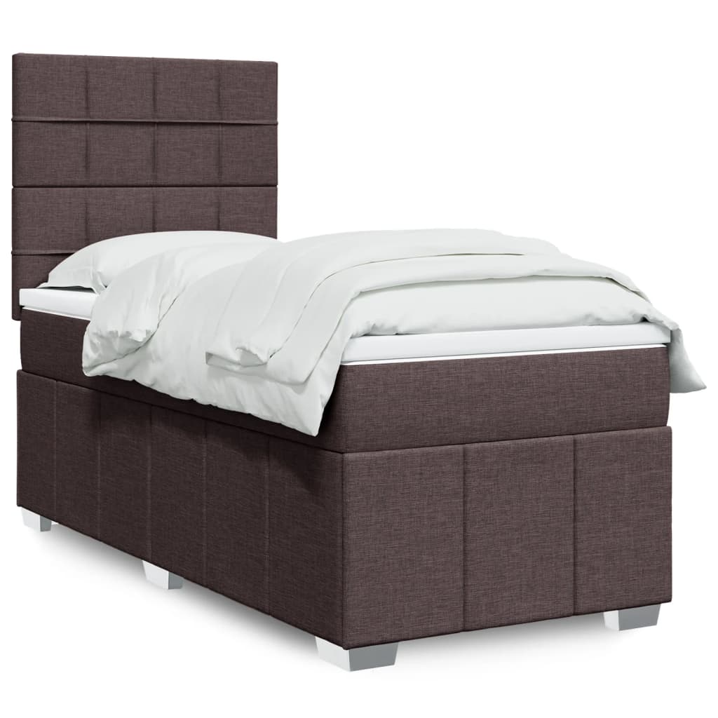 Lit Boxspring Led Avec Matelas Tissu
