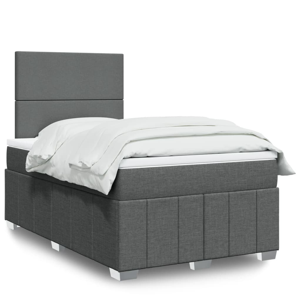 Lit Boxspring Led Avec Matelas Tissu