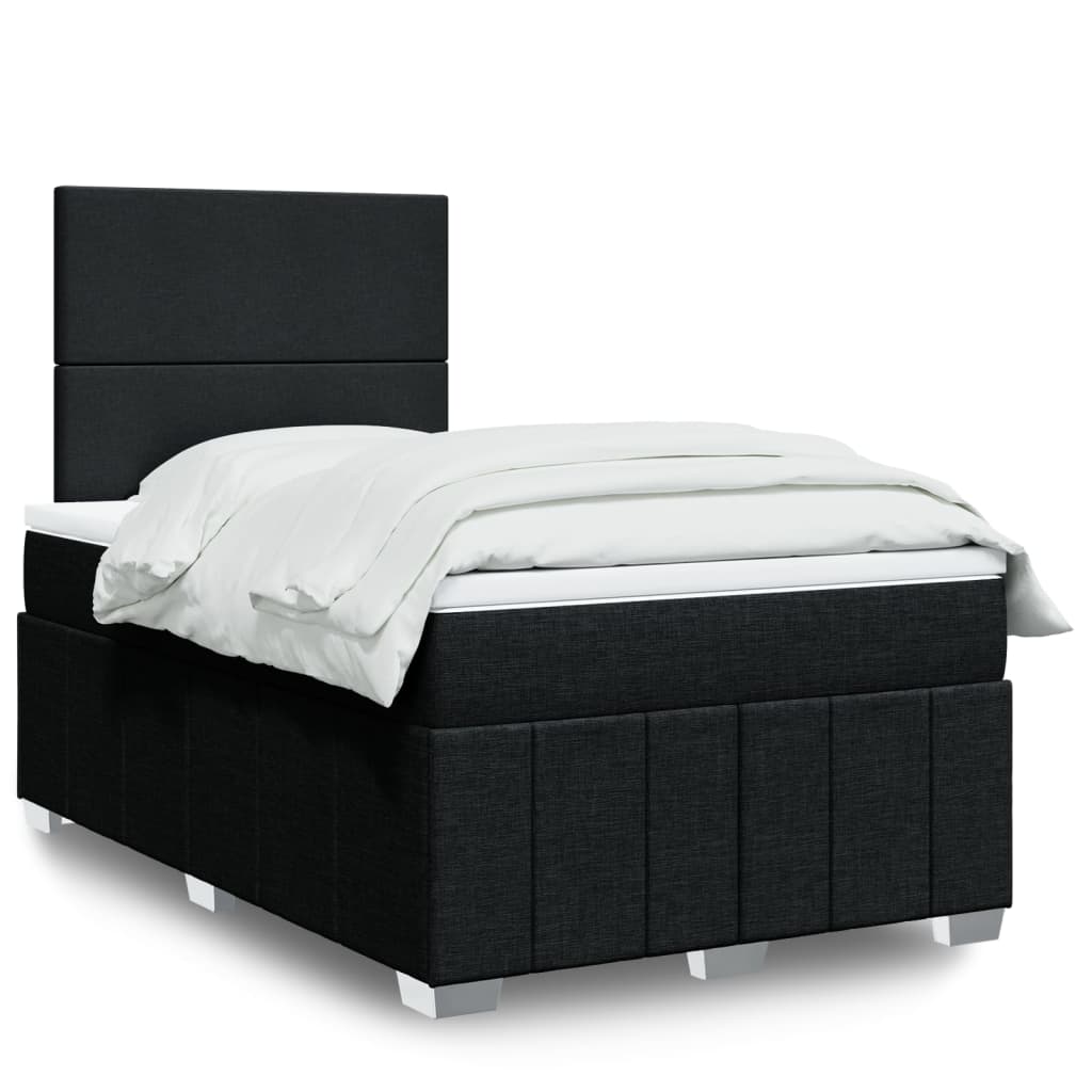 Lit Boxspring Led Avec Matelas Tissu