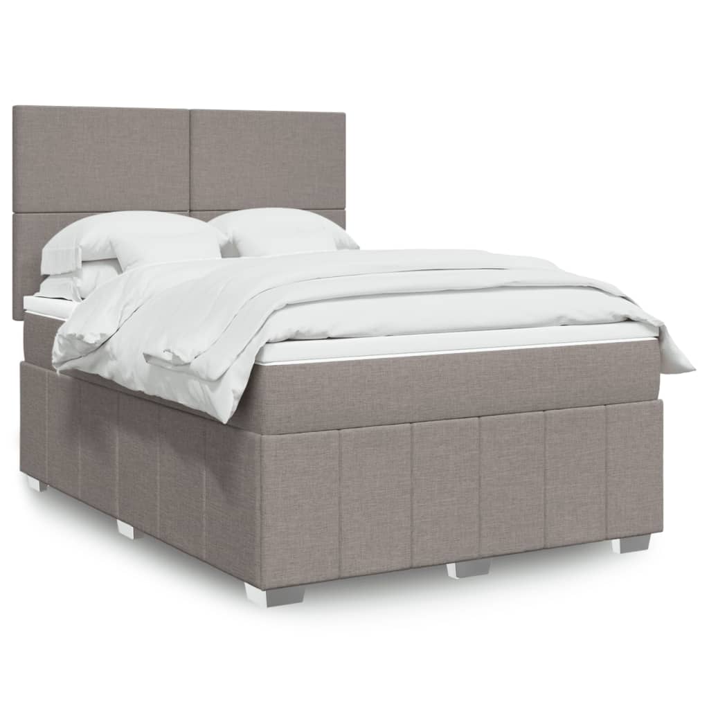 Lit Boxspring Led Avec Matelas Tissu