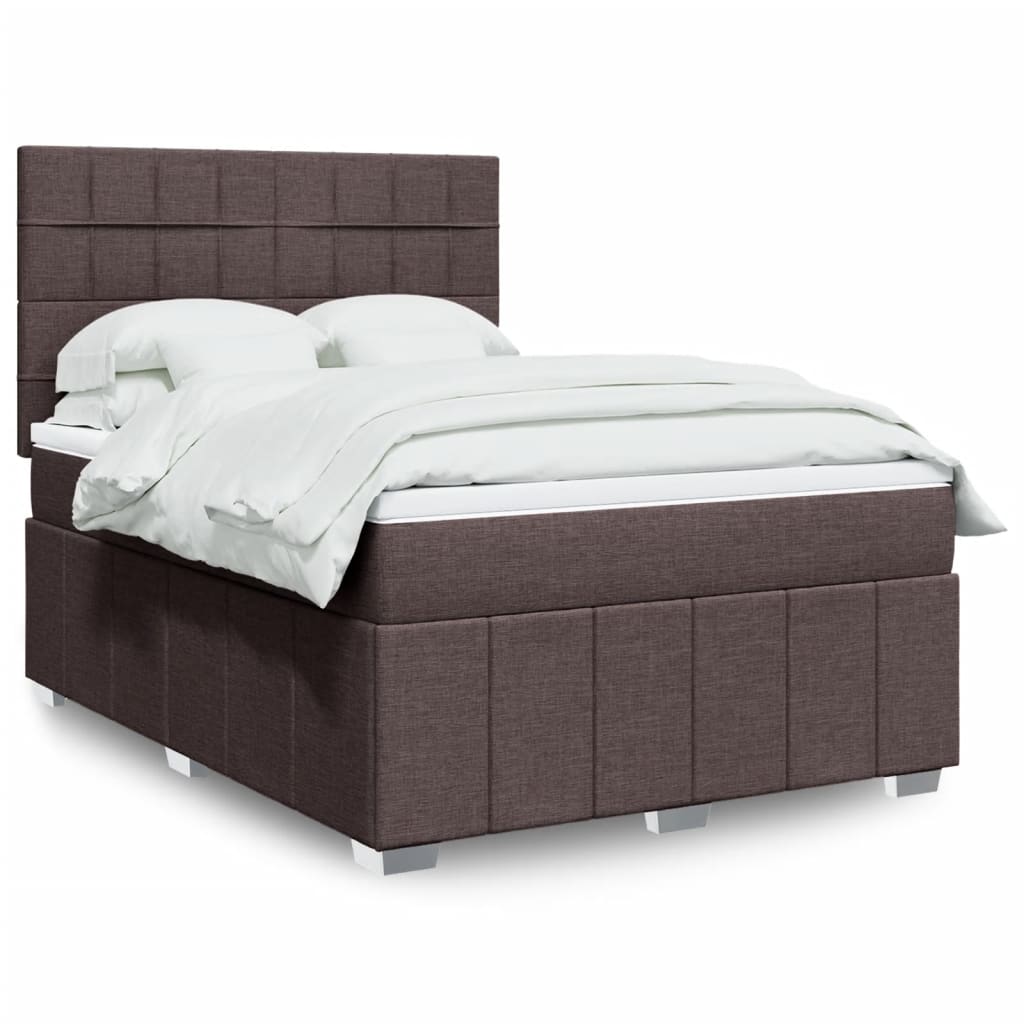 Lit Boxspring Led Avec Matelas Tissu