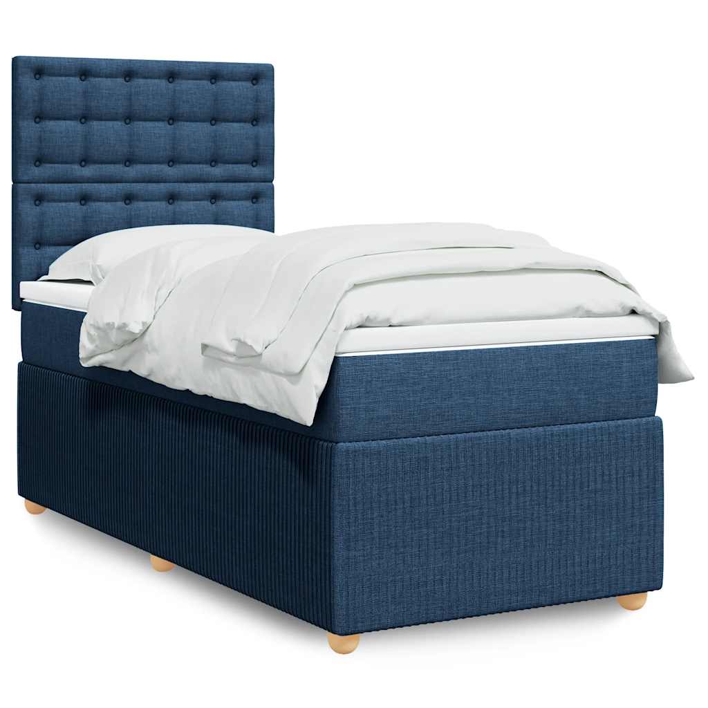 Lit Boxspring Led Avec Matelas Tissu