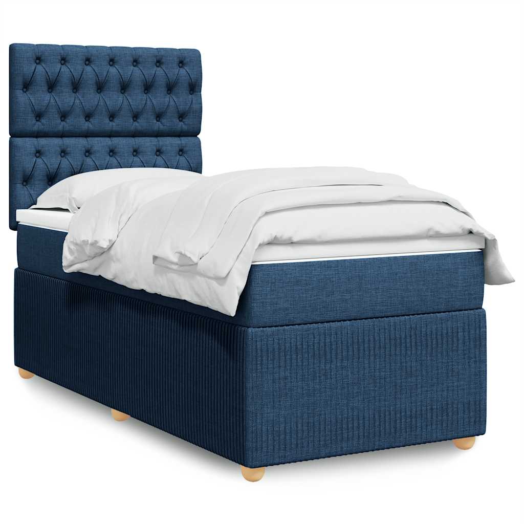 Lit Boxspring Led Avec Matelas Tissu