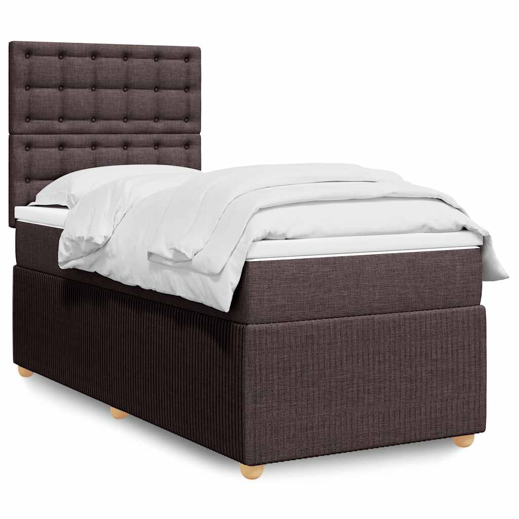 Lit Boxspring Led Avec Matelas Tissu
