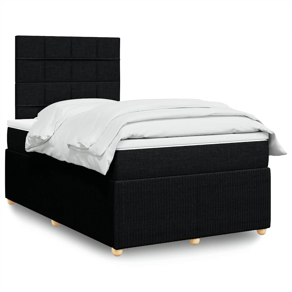 Lit Boxspring Led Avec Matelas Tissu
