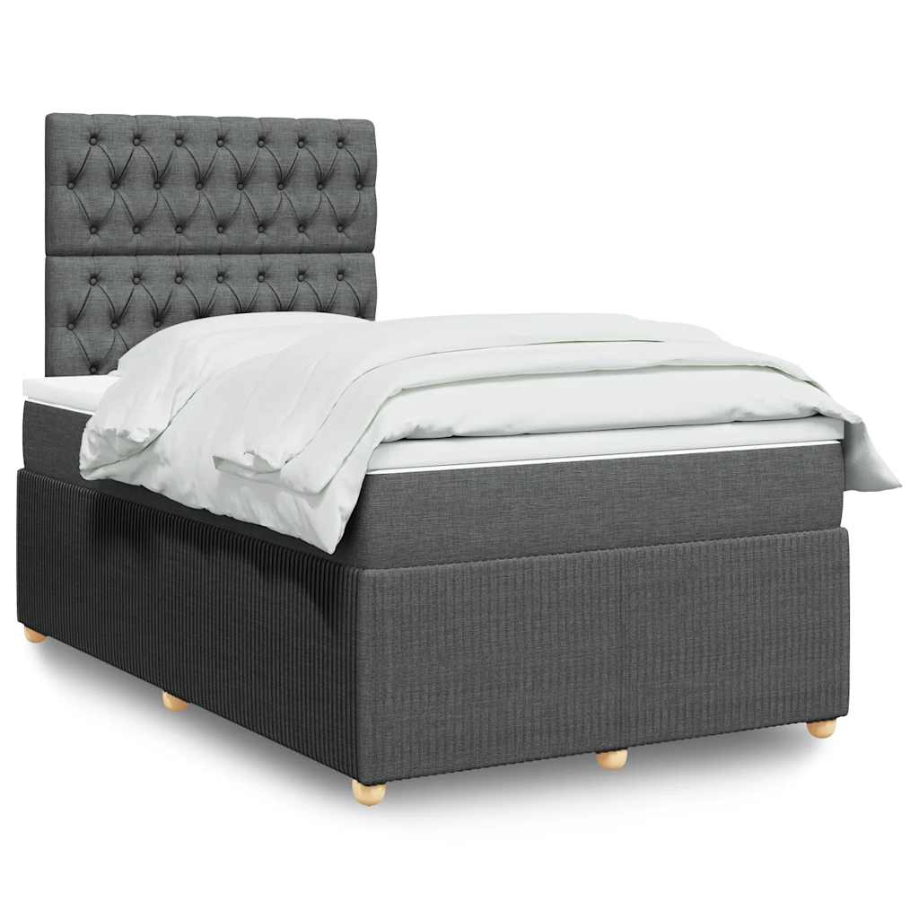 Lit Boxspring Led Avec Matelas Tissu
