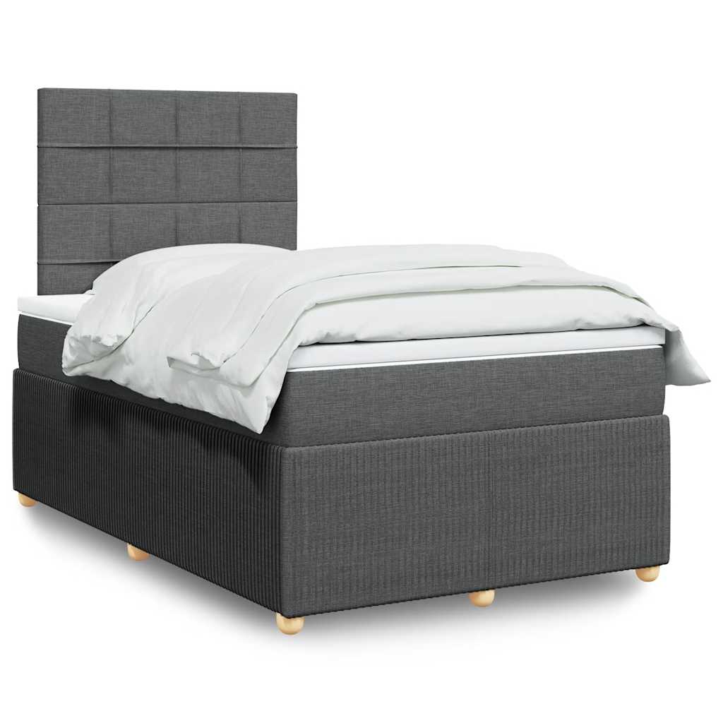 Lit Boxspring Led Avec Matelas Tissu
