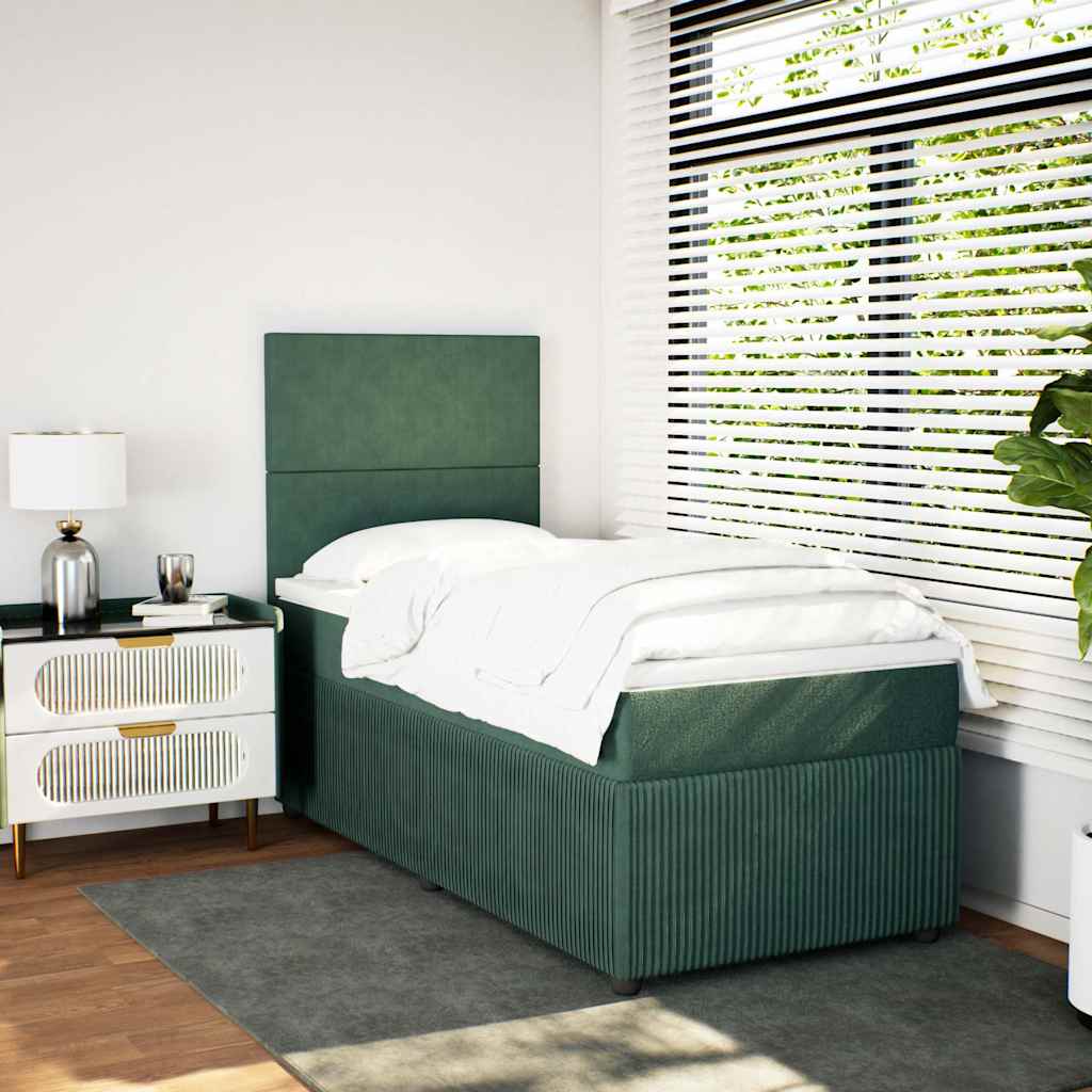 Lit Boxspring Led Avec Matelas Velours