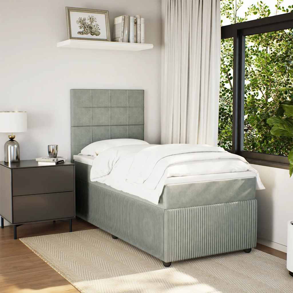 Lit Boxspring Led Avec Matelas Velours