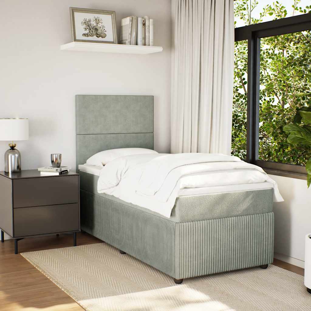 Lit Boxspring Led Avec Matelas Velours
