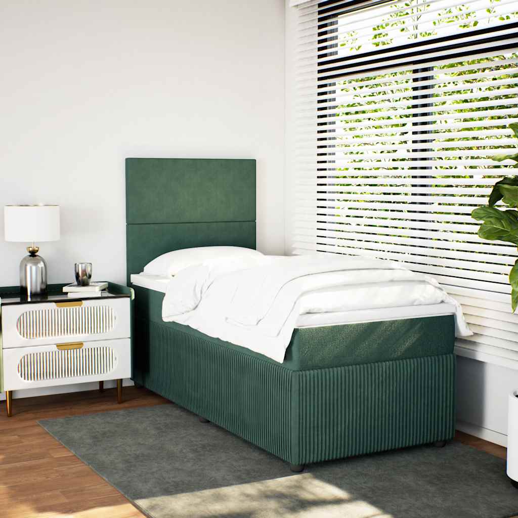 Lit Boxspring Led Avec Matelas Velours