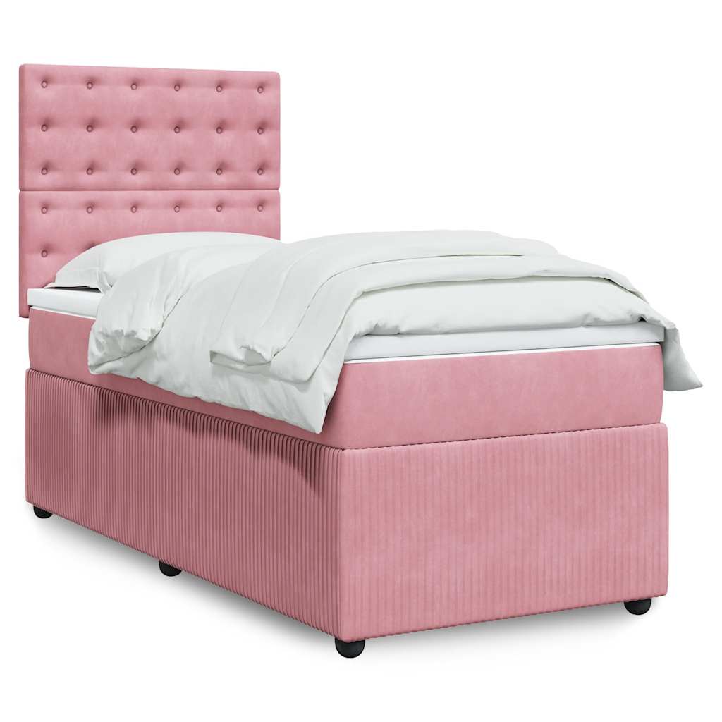 Lit Boxspring Led Avec Matelas Velours