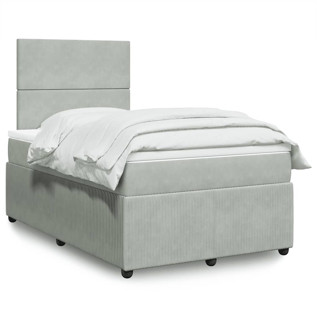 Lit Boxspring Led Avec Matelas Velours