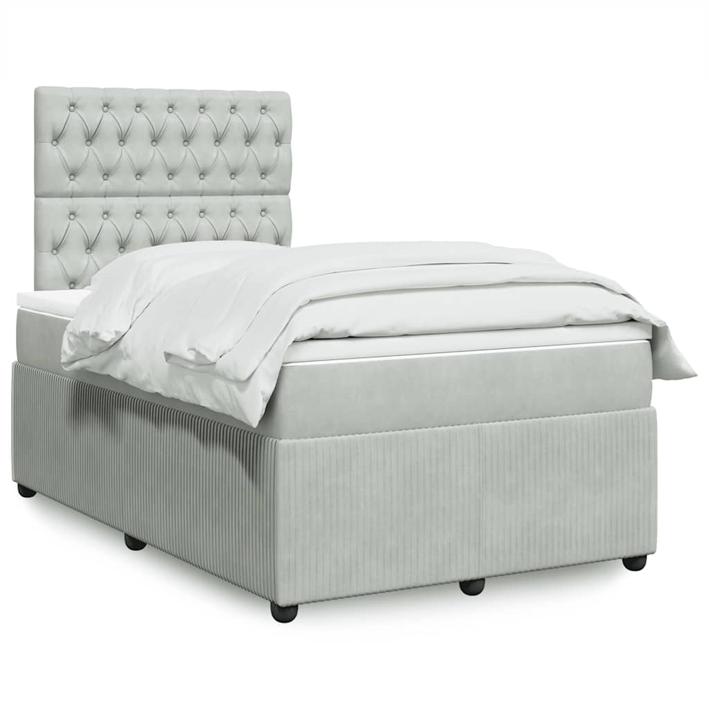 Lit Boxspring Led Avec Matelas Velours