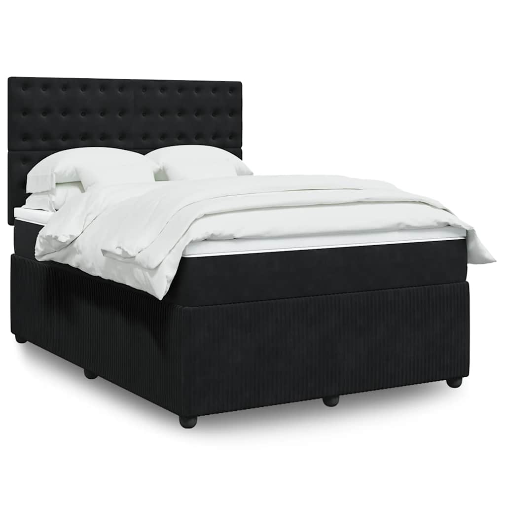 Lit Boxspring Led Avec Matelas Velours