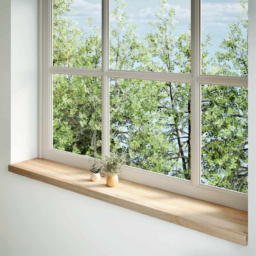 Appuis De Fenêtre 2 Pcs Non Traité 160X25X2Cm Bois Chêne Massif