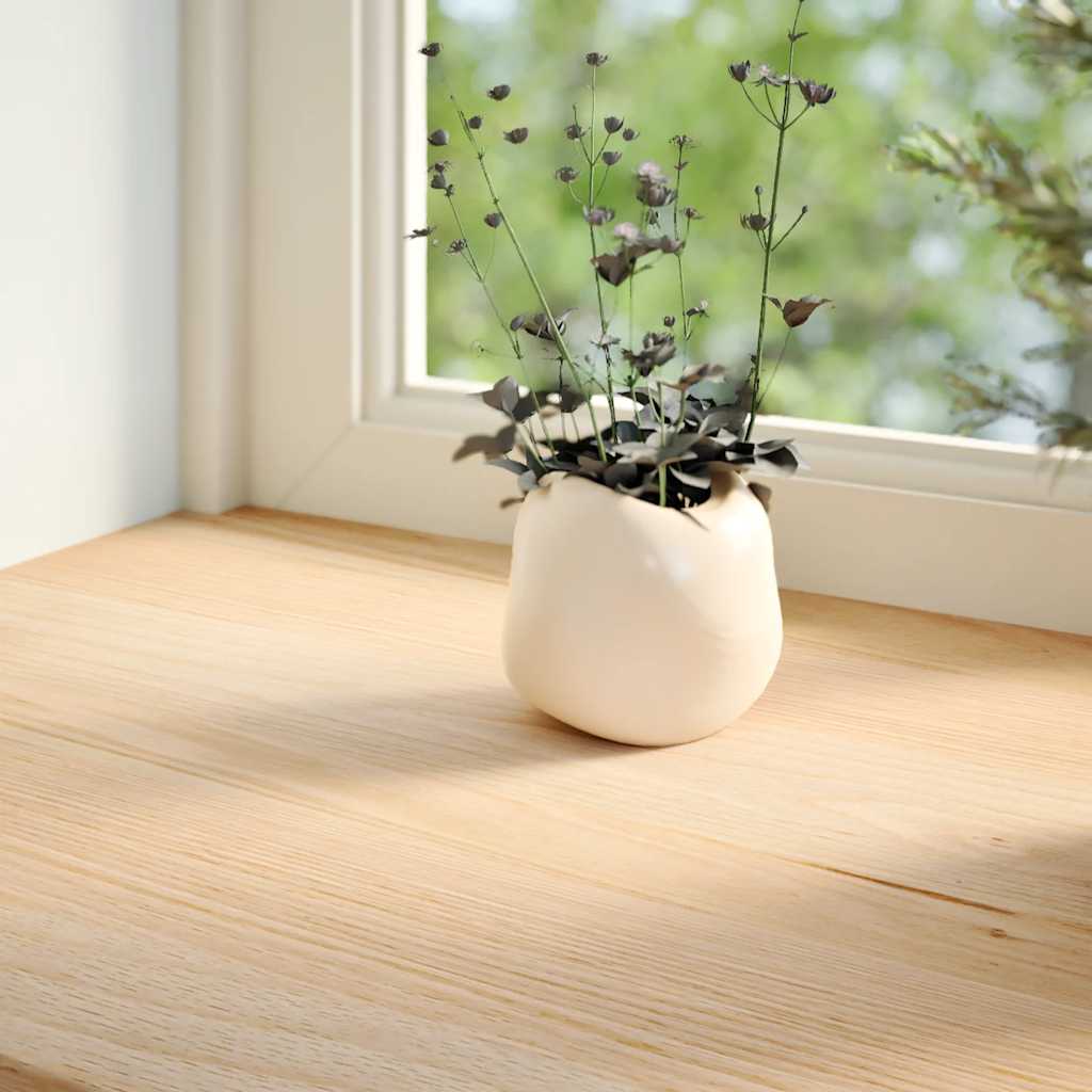 Appuis De Fenêtre 2 Pcs Non Traité 160X25X2Cm Bois Chêne Massif