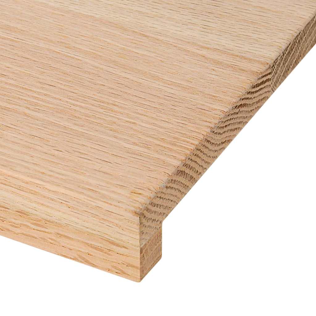 Appuis De Fenêtre 2 Pcs Non Traité 160X25X2Cm Bois Chêne Massif