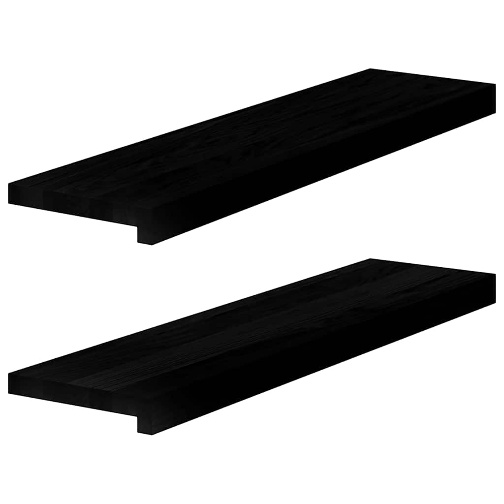 Appuis De Fenêtre 2 Pcs Non Traité 160X25X2Cm Bois Chêne Massif