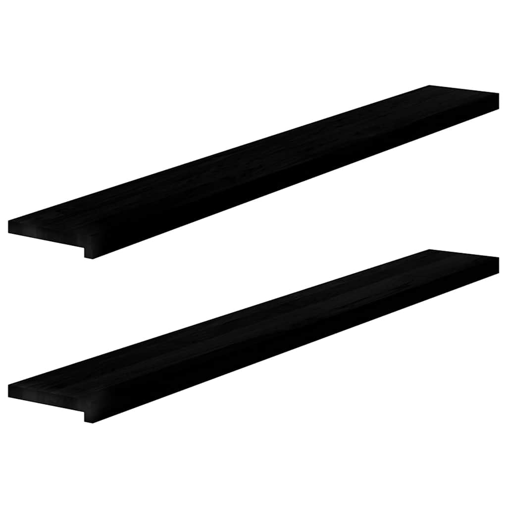 Appuis De Fenêtre 2 Pcs Non Traité 160X25X2Cm Bois Chêne Massif