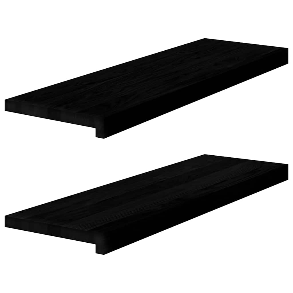 Appuis De Fenêtre 2 Pcs Non Traité 160X25X2Cm Bois Chêne Massif