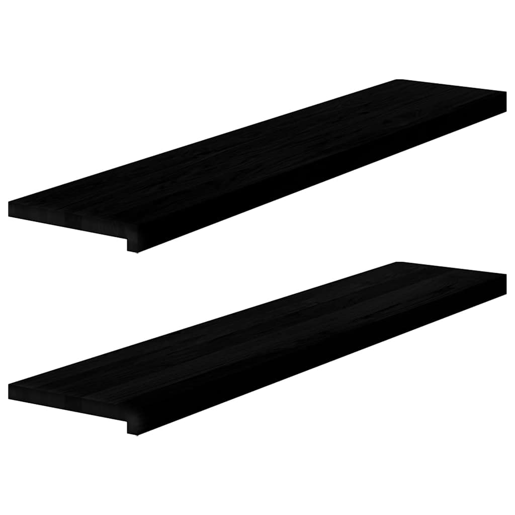 Appuis De Fenêtre 2 Pcs Non Traité 160X25X2Cm Bois Chêne Massif
