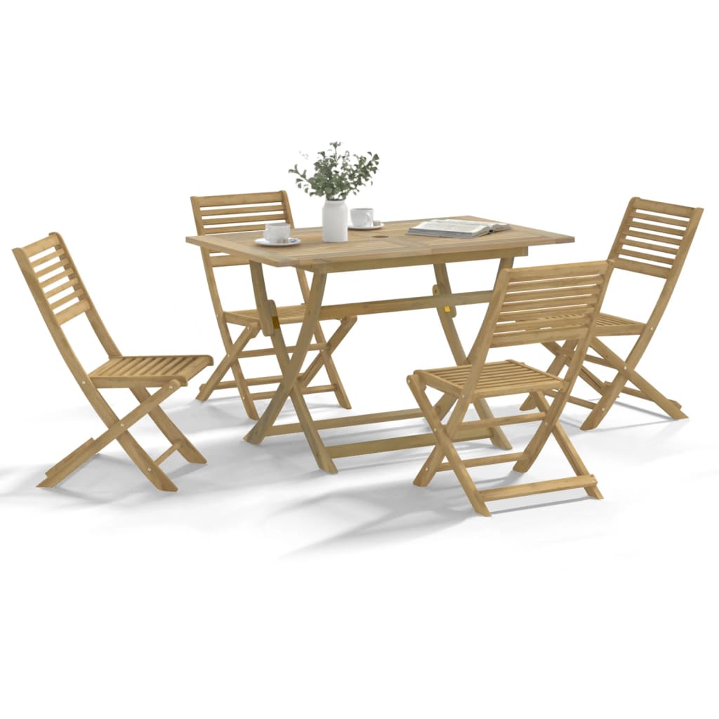 Ensemble À Manger De Jardin 7 Pcs Bois D'acacia Solide