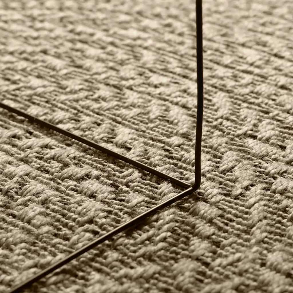 Tapis Zizur Beige 60X110 Cm Aspect De Jute Intérieur Extérieur