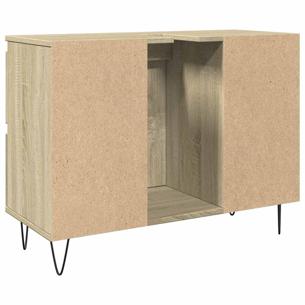 Armoire Salle De Bain 80X33X60Cm Bois D'ingénierie