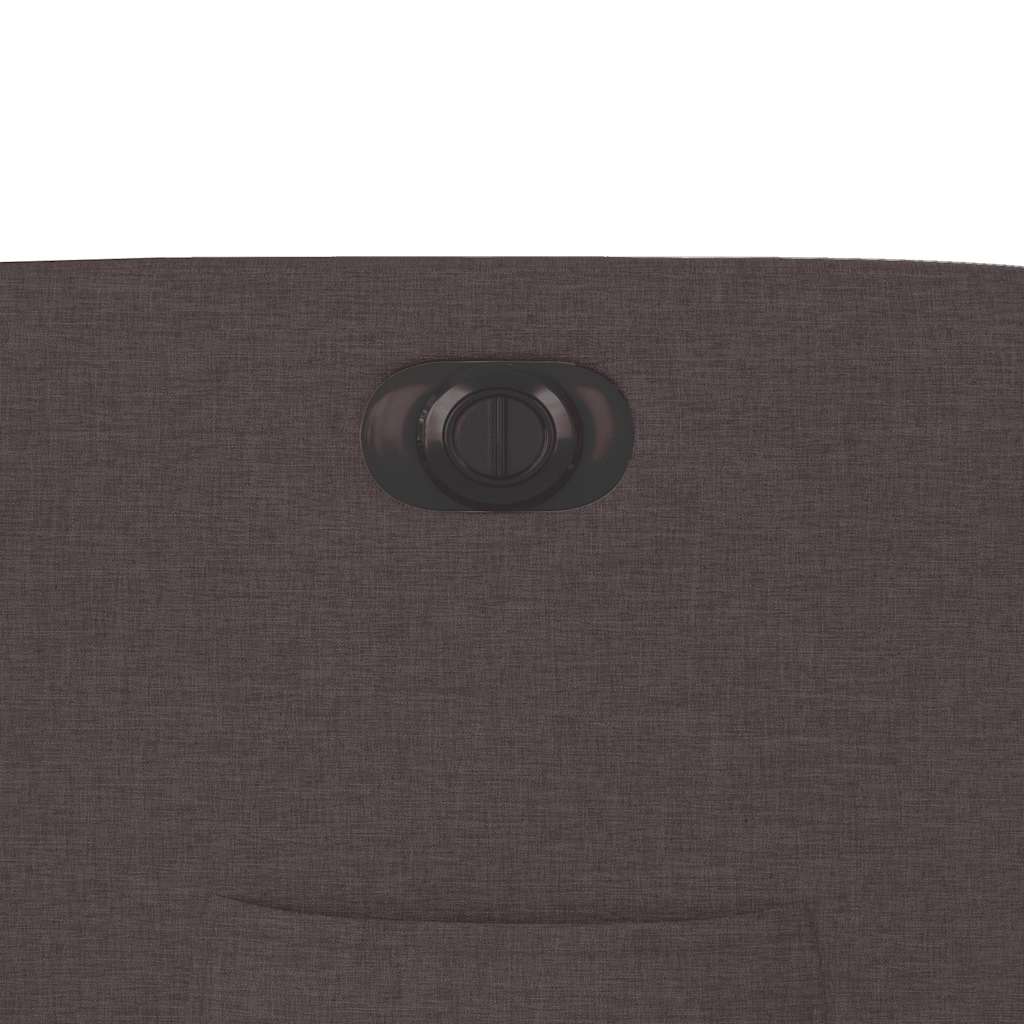 Fauteuil Inclinable Électrique Tissu Marron Foncé