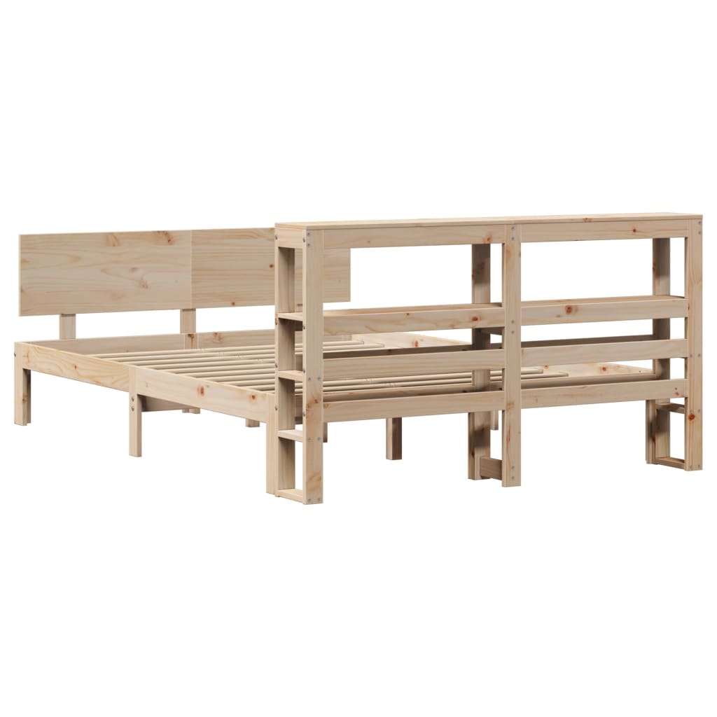 Cadre De Lit Avec Tête De Lit Sans Matelas 120X190 Cm