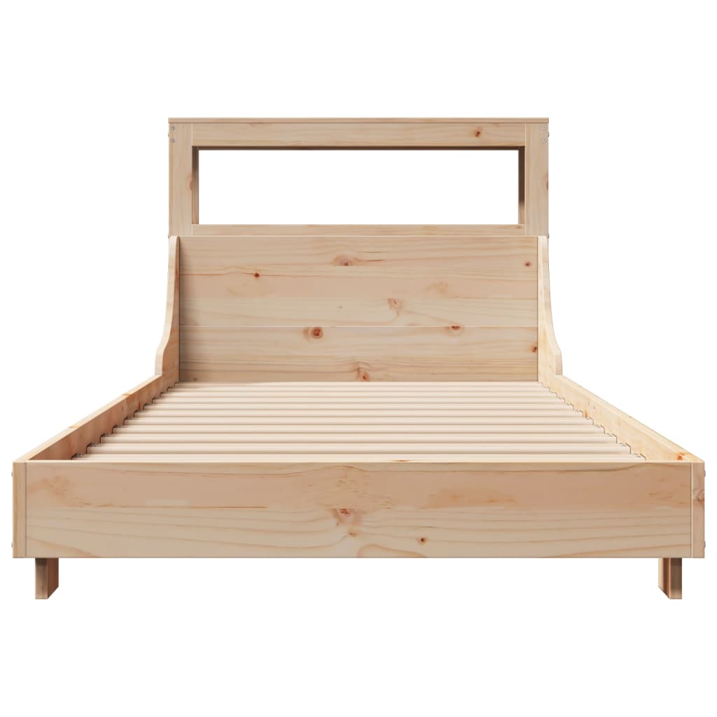 Cadre De Lit Sans Matelas 90X190 Cm Bois De Pin Massif