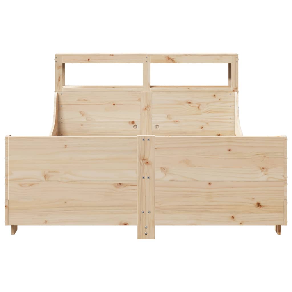 Cadre De Lit Sans Matelas 120X200 Cm Bois De Pin Massif