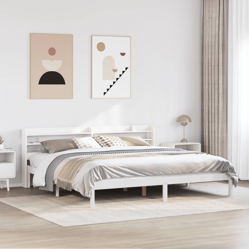 Cadre De Lit Et Tête De Lit Sans Matelas Cire Marron